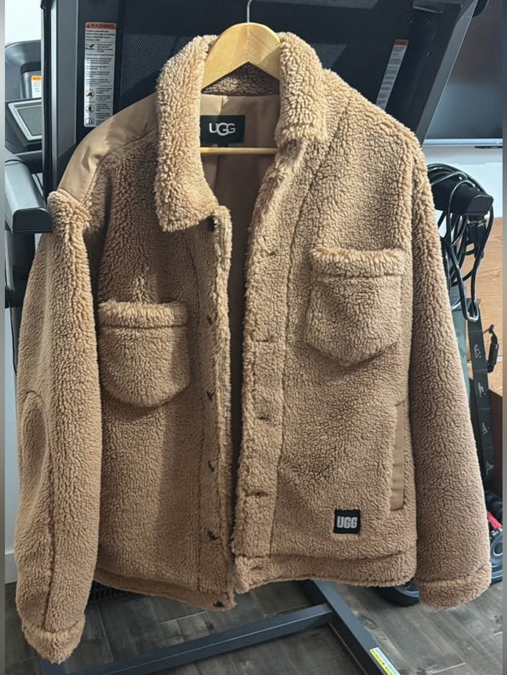 UGG Men’s Tan Sherpa Shirt Jacket